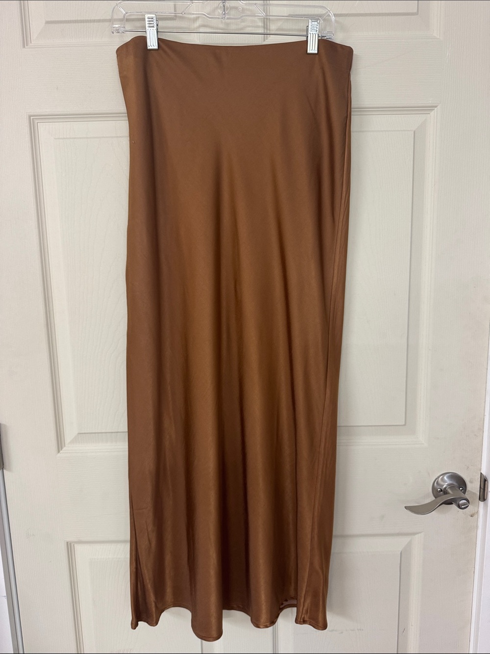 Sanctuary Copper Satin Maxi Skirt